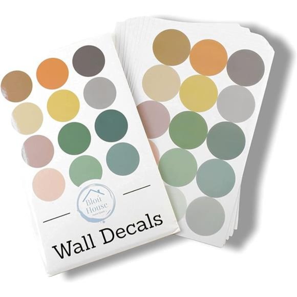 2-inch Polka Dot Wall Decals For Girl Bedroom150 Boho Rainbow Wall Decal Sticker - Picture 2 of 7